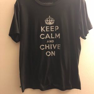 Chive black tee- limited